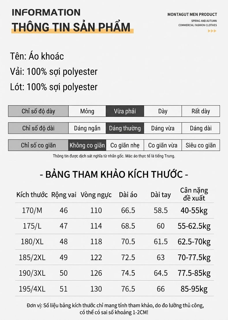 Áo Khoác Nam Có Mũ Trùm Đầu Khóa Kéo Màu Đen, Xanh Navy, Xám chi tiết 10