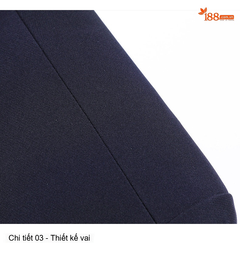 Áo Khoác Nam Cổ Trụ Mỏng Nhẹ Chống Nhăn Màu Xanh Đen chi tiết 16