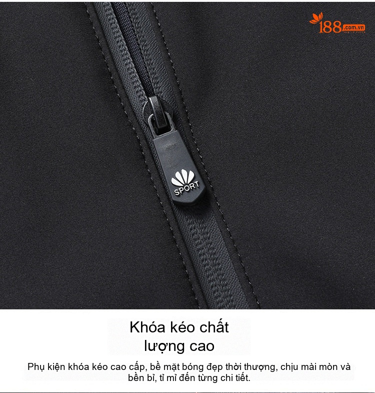 Áo Khoác Nam Cổ Trụ Trung Niên Phong Cách Lịch Lãm Màu Đỏ, Đen, Xanh Navy chi tiết 21