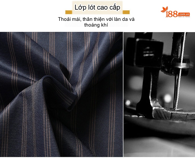 Áo Khoác Nam Cổ Trụ Trung Niên Phong Cách Lịch Lãm Màu Đỏ, Đen, Xanh Navy chi tiết 3