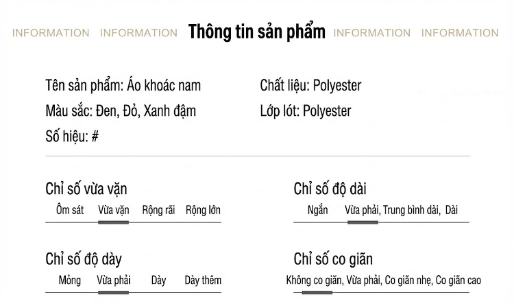 Áo Khoác Nam Cổ Trụ Trung Niên Phong Cách Lịch Lãm Màu Đỏ, Đen, Xanh Navy chi tiết 10