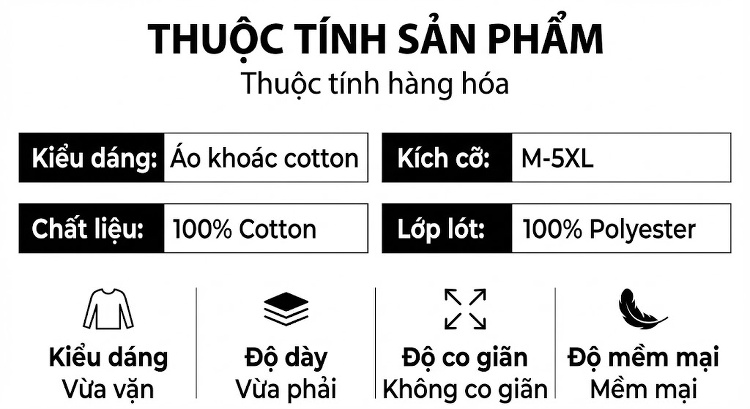 Áo Khoác Nam Cotton Mỏng Dáng Ôm Có Mũ Trùm Đầu Phong Cách Âu Mỹ Màu Nâu, Đen, Xanh Lá, Kem chi tiết 5