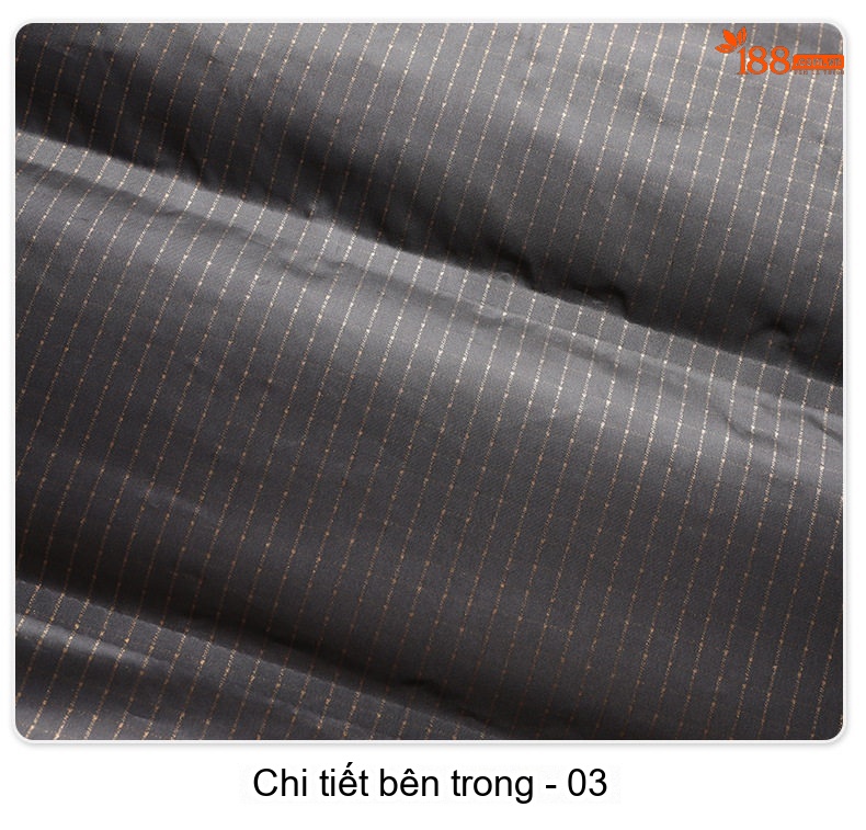 Áo Khoác Nam Dạ Lông Cừu Hai Mặt Có Lớp Lót Lông Vũ Màu Xám Đen chi tiết 24