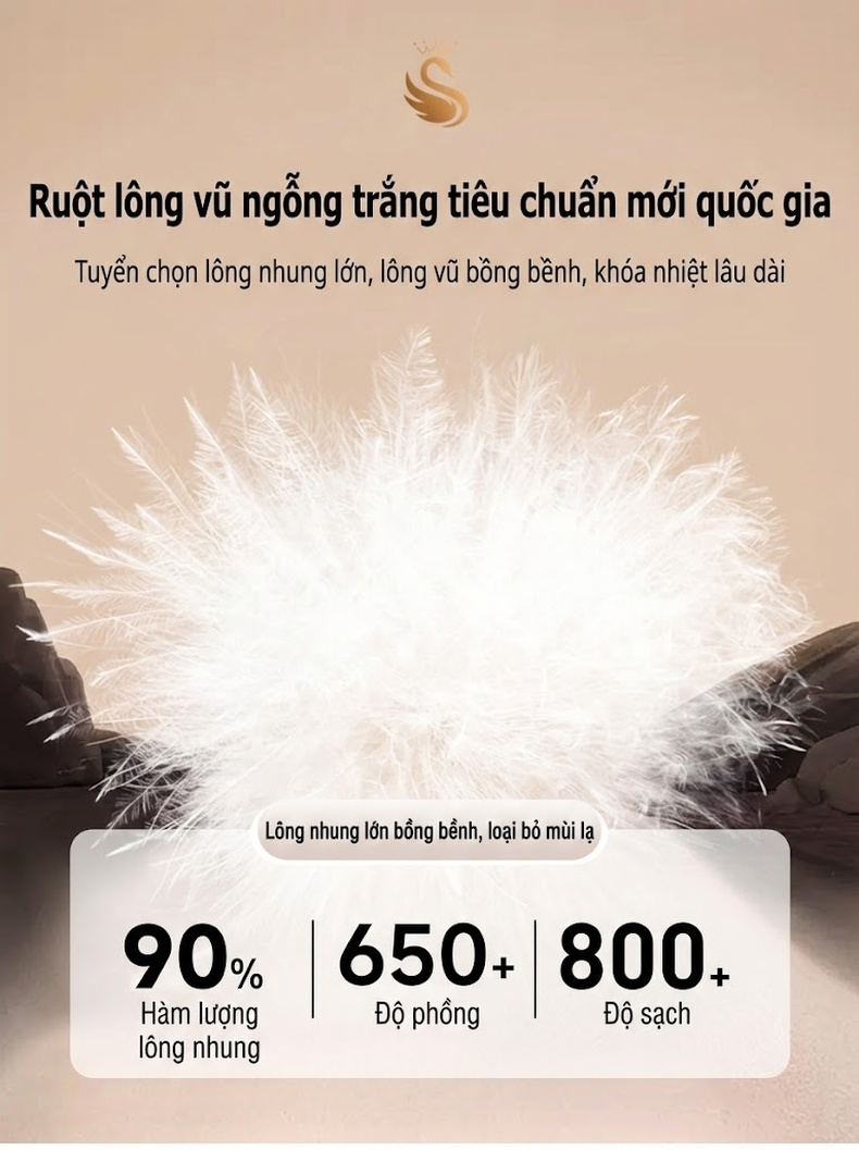 Áo Khoác Nam Dạ Lông Cừu Hai Mặt Có Lớp Lót Lông Vũ Màu Xám Đen chi tiết 9