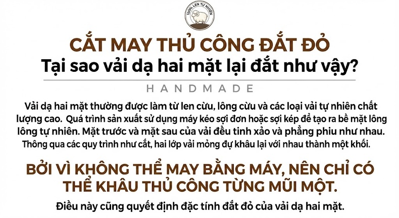 Áo Khoác Nam Dạ Lông Cừu Hai Mặt Có Lớp Lót Lông Vũ Màu Xám Đen chi tiết 5