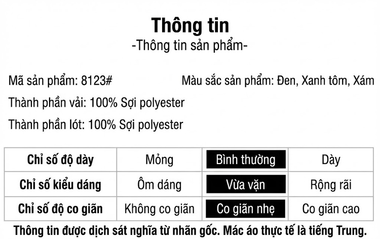 Áo Khoác Nam Dáng Bomber Cổ Trụ Khóa Kéo Phong Cách Lịch Lãm Màu Đen, Xám chi tiết 7