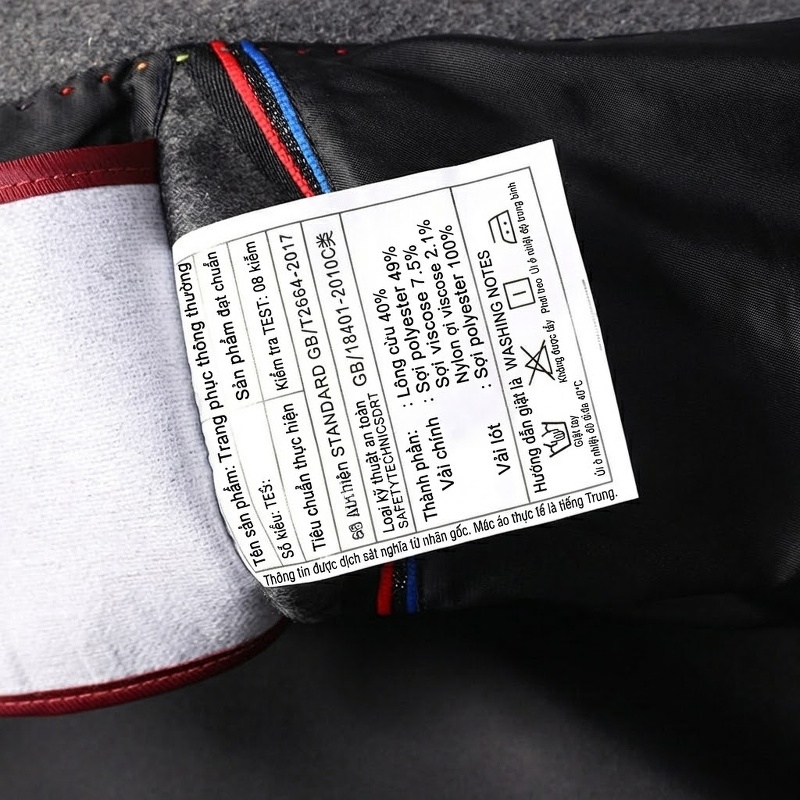Áo Khoác Nam Dáng Dài Cổ chữ Vest Lông Cừu 40% Có Lớp Lót Lông Vũ Màu Đen, Xám chi tiết 15