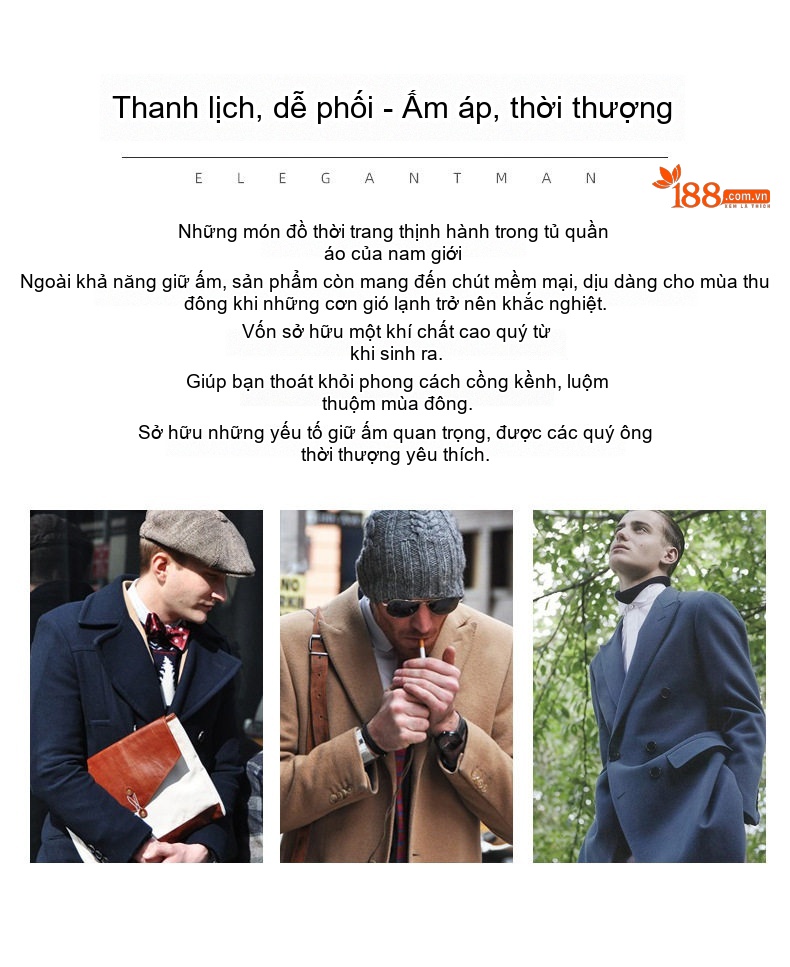 Áo Khoác Nam Dáng Ngắn Hai Mặt Lông Cừu Màu Xám, Kem, Nâu, Đen chi tiết 6