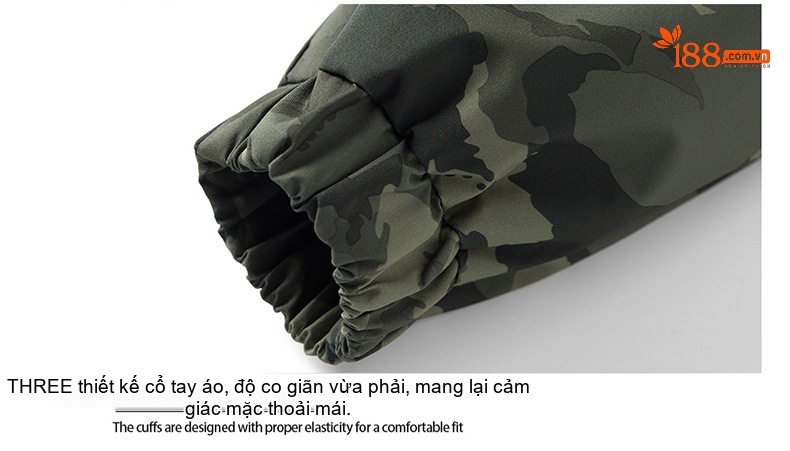 Áo Khoác Nam Dáng Suông Có Mũ Trùm Đầu Họa Tiết Rằn Ri Phong Cách Casual chi tiết 5