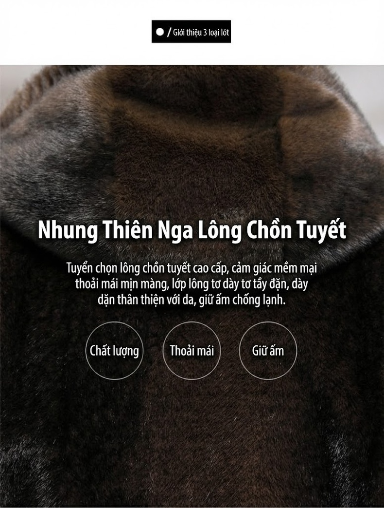 Áo Khoác Nam Kim貂绒 Lót Nỉ Có Mũ Trùm Đầu Dáng Ngắn Màu Nâu, Be chi tiết 2