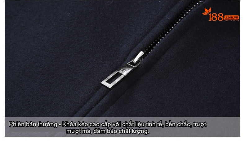 Áo Khoác Nam Lông Cừu Dáng Rộng Cổ Bẻ Khóa Kéo Màu Đen, Xanh Navy chi tiết 25