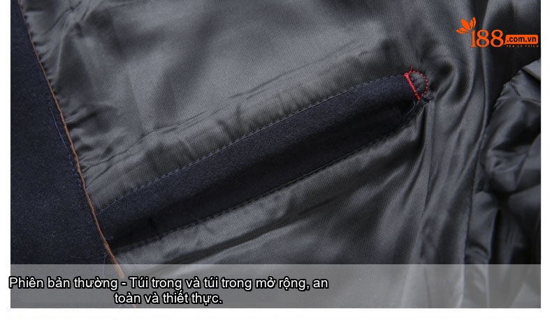Áo Khoác Nam Lông Cừu Dáng Rộng Cổ Bẻ Khóa Kéo Màu Đen, Xanh Navy chi tiết 27