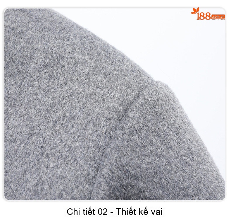 Áo Khoác Nam Lông Cừu, Tơ Tằm, Lông Vũ, Vải Tweed, Lót Tháo Rời Màu Xám, Đen chi tiết 21