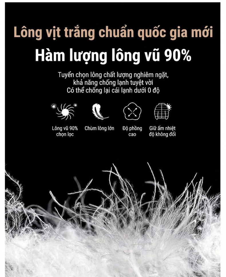 Áo Khoác Nam Lông Vũ Lót Lông Cừu Non Dệt Thoi Hai Mặt Màu Xám chi tiết 9