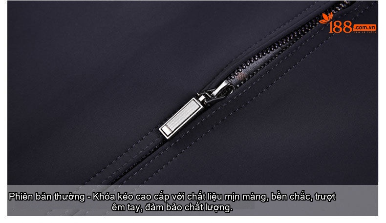 Áo Khoác Nam Milk Silk (Sợi Sữa) Dáng Suông Chống Nhăn Phong Cách Công Sở Màu Đen chi tiết 22