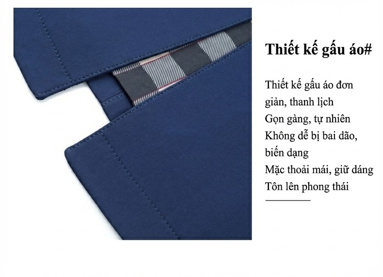 Áo Khoác Nam Mỏng Cổ Bẻ Kiểu Dáng Doanh Nhân Màu Xanh Navy, Be, Đỏ Rượu, Đen chi tiết 5