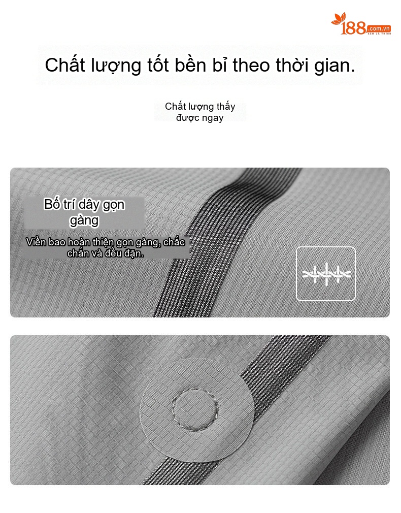 Áo Khoác Nam Mỏng Nhẹ Chống Nhăn Thoáng Khí Màu Xám, Trắng, Đen chi tiết 9