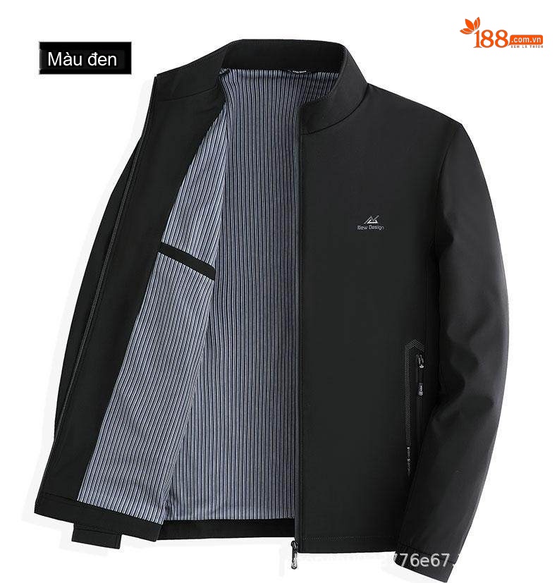 Áo Khoác Nam Sợi Sữa Dáng Đứng Co Giãn Chống Nhăn Màu Xanh, Xám chi tiết 9