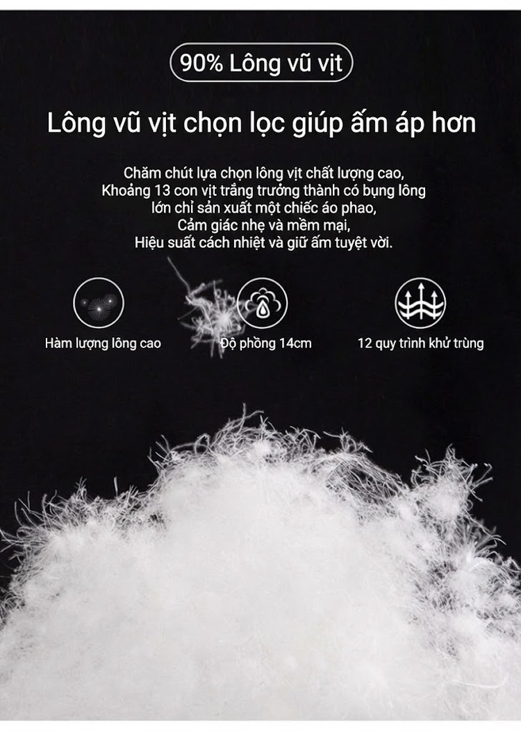 Áo Khoác Nam Trung Niên Lót Lông Vũ Giữ Ấm Có Thể Tháo Rời Màu Xanh Navy chi tiết 10