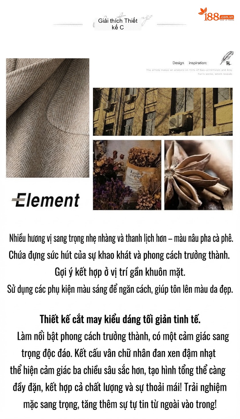 Áo Khoác Nữ Cổ Lật Lót Bông Dày Dặn Dáng Ôm Phong Cách Hàn Quốc Màu Đỏ, Đen, Nâu, Xanh... chi tiết 2