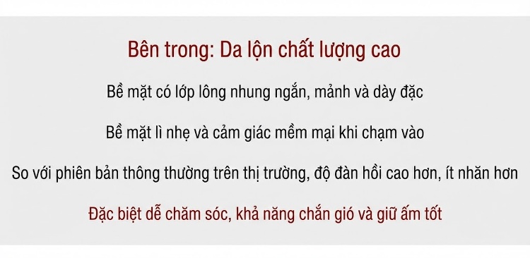 Áo Khoác Nữ Lông Cừu Non Lông Cừu Xén Liền Da Dáng Dài Vừa Màu Kem, Xám chi tiết 15