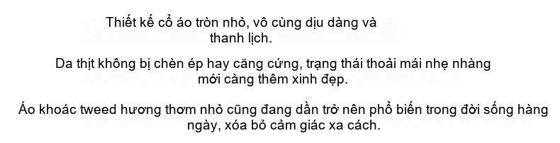 Áo Khoác Nữ Lông Cừu Non Phong Cách Tiểu Thư Ngắn Tay Dày Dặn Mùa Đông Kẻ Sọc Đen, Trắng chi tiết 4