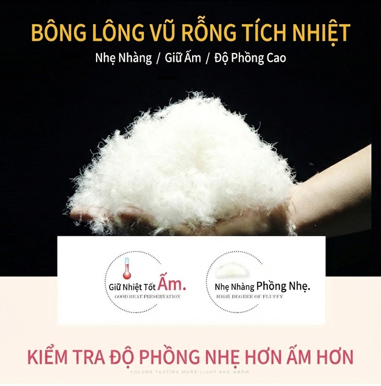 Áo Khoác Nữ Mùa Đông Cotton Lót Lông Thêu Hình Oversize Phong Cách Hàn Quốc Màu Đen chi tiết 7