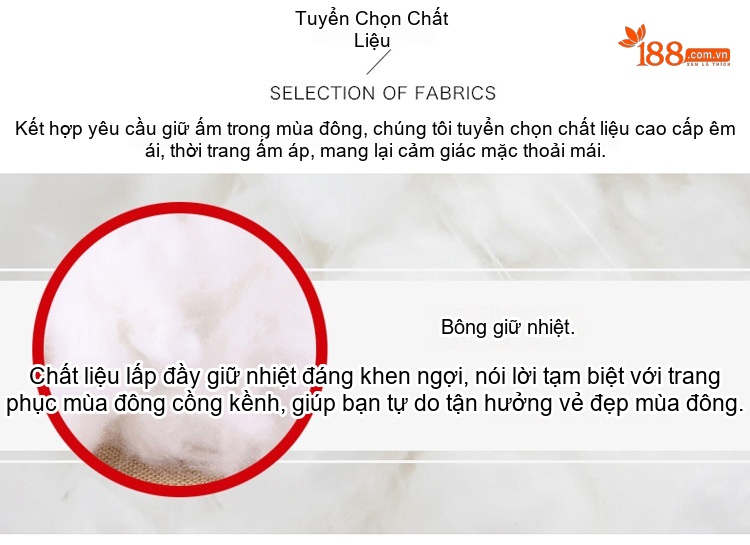 Áo Khoác Nữ Mùa Đông Cotton Lót Lông Thêu Hình Oversize Phong Cách Hàn Quốc Màu Đen chi tiết 8