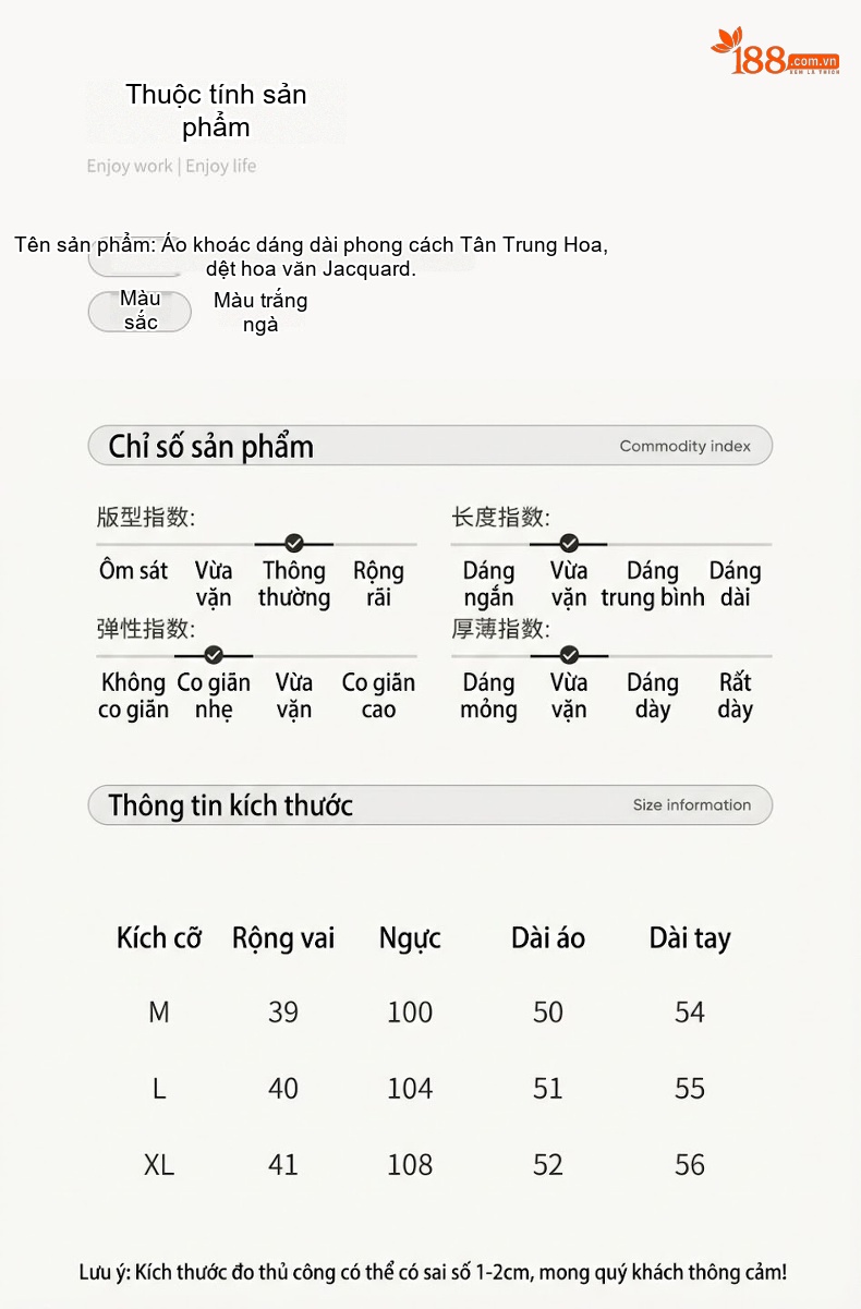 Áo Khoác Nữ Quốc Phong Trung Hoa Tân Thời Thượng Kiểu Ngắn Màu Trắng chi tiết 10
