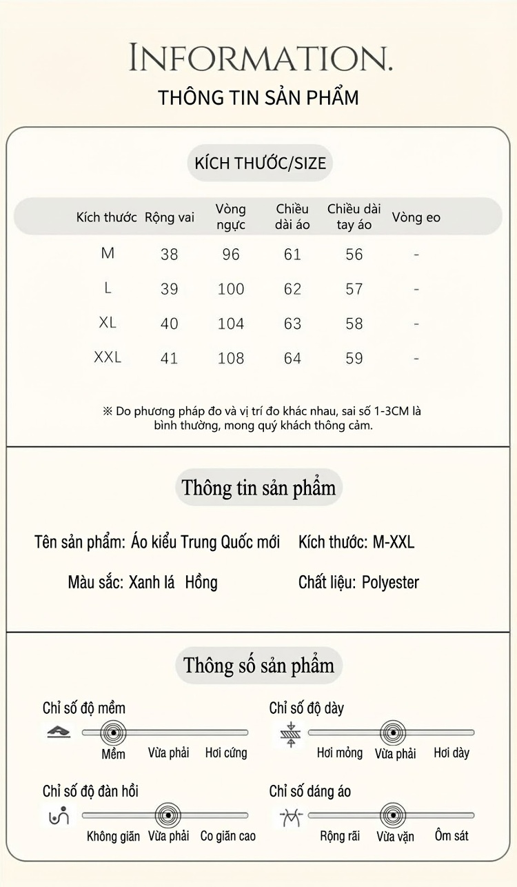 Áo Khoác Nữ Thêu Hoa Cổ Trụ Phong Cách Trung Hoa Thoáng Mát Màu Hồng, Xanh chi tiết 8