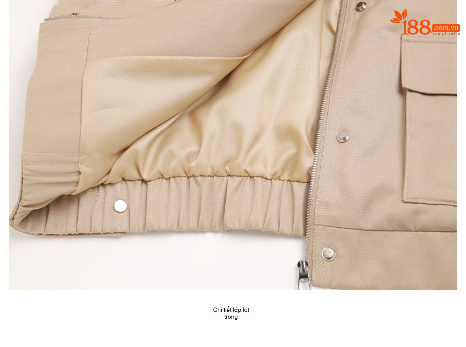 Áo Khoác Nữ Thiết Kế Kiểu Bomber Dáng Ngắn Phong Cách Hàn Quốc Màu Be, Trắng chi tiết 37