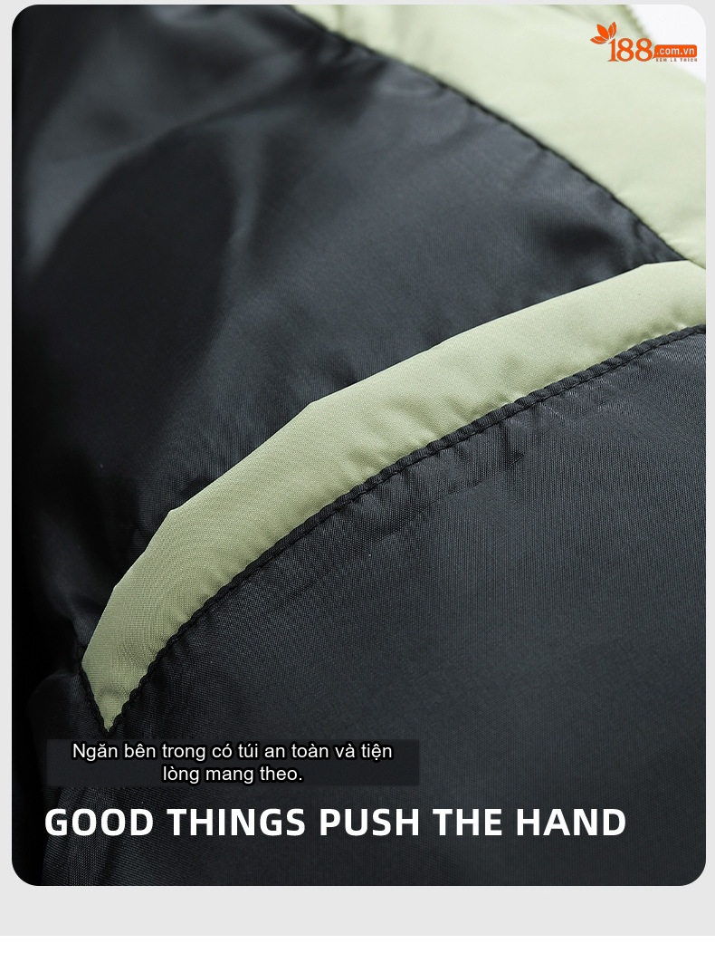 Áo Khoác Phao Cotton Lót Lông Cổ Trụ Unisex Dáng Rộng Giữ Ấm Màu Trắng, Xanh Dương, Hồng, Đen... chi tiết 11