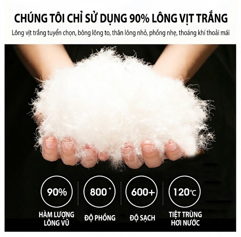 Áo Khoác Phao Da Cừu Dáng Dài Hàn Quốc Cổ Trụ Màu Đen chi tiết 8