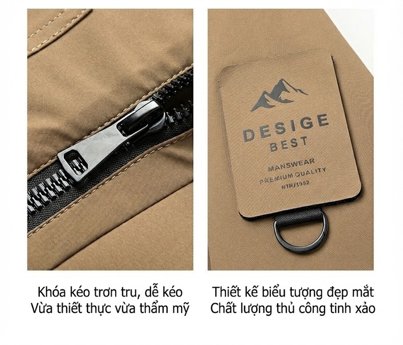 Áo Khoác Phao Lông Vũ Dày Dặn Có Mũ Trùm Đầu Phong Cách Hàn Quốc Màu Be, Vàng, Đỏ, Xanh Rêu, Đen chi tiết 10