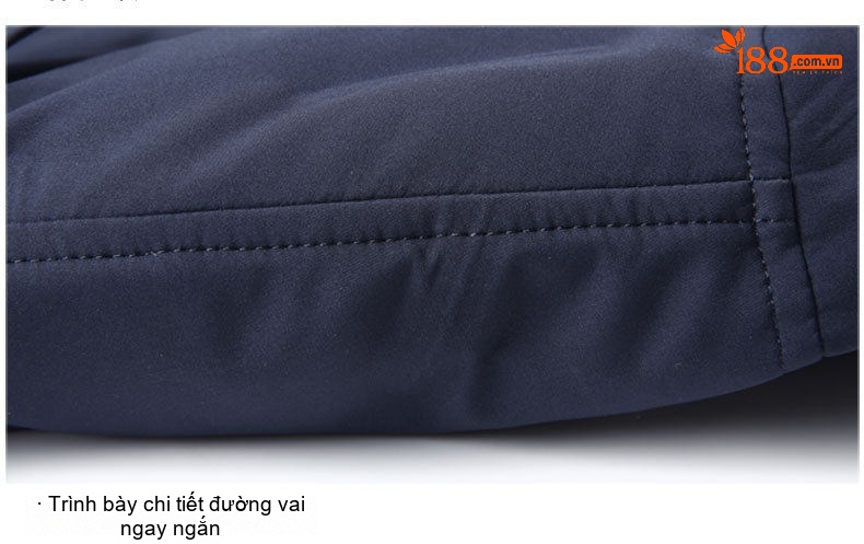 Áo Khoác Phao Lông Vũ Nam Dáng Ngắn Cổ Bẻ Lông Vịt Trắng 90 Giữ Ấm Màu Xám, Xanh Navy, Đen chi tiết 32