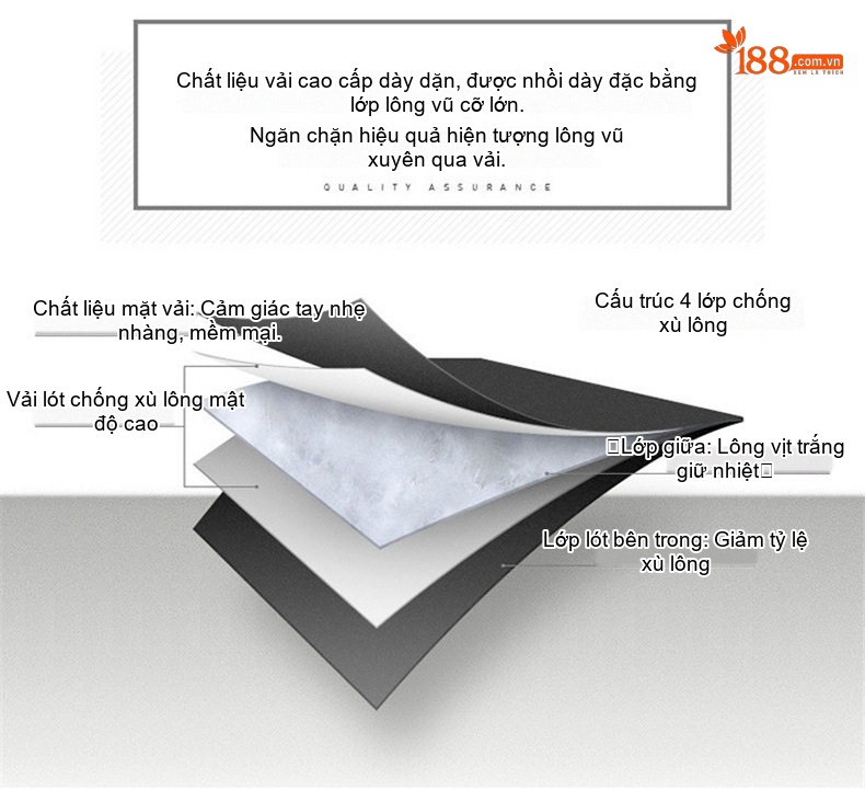 Áo Khoác Phao Lông Vũ Nam Nữ Dáng Rộng Giữ Ấm Mùa Đông Màu Đen, Tím, Xanh, Nâu... chi tiết 6