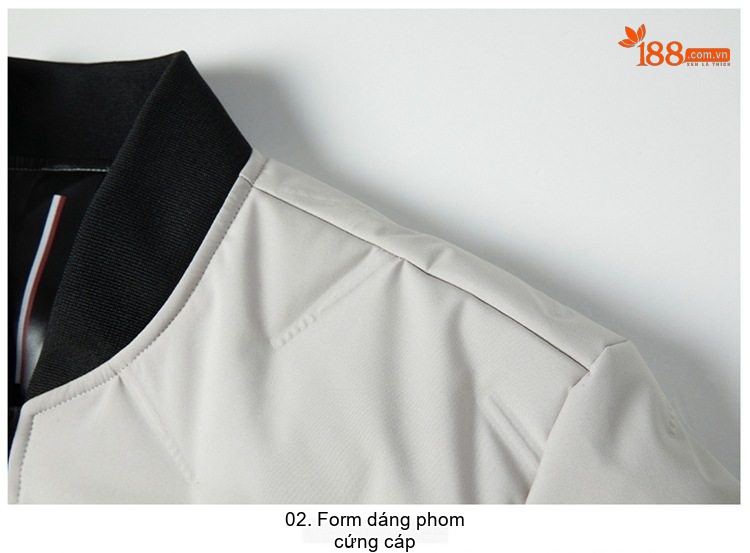 Áo Khoác Phao Nam Cổ Bóng Chày Dày Dặn Giữ Ấm Lông Vũ Trắng Màu Đỏ, Trắng, Xám, Đen... chi tiết 17
