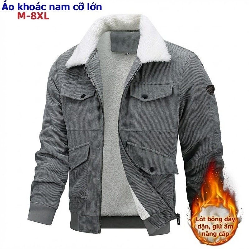 Áo Khoác Phao Nam Cổ Đứng Chần Ô Vuông Lót Lông Vũ 90% Trắng Mỏng Nhẹ Giữ Ấm Màu Đen, Xám chi tiết 22