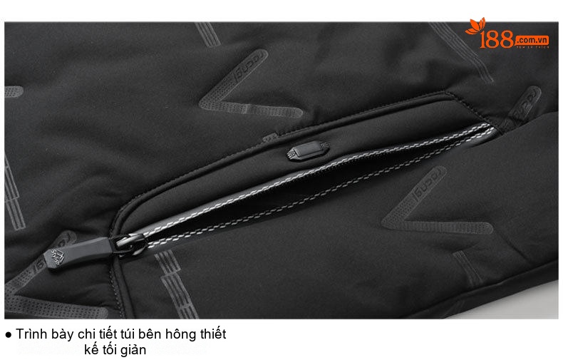 Áo Khoác Phao Nam Cổ Lông Cừu Có Thể Tháo Rời Giữ Ấm Màu Xám, Đen, Xanh Đen chi tiết 31