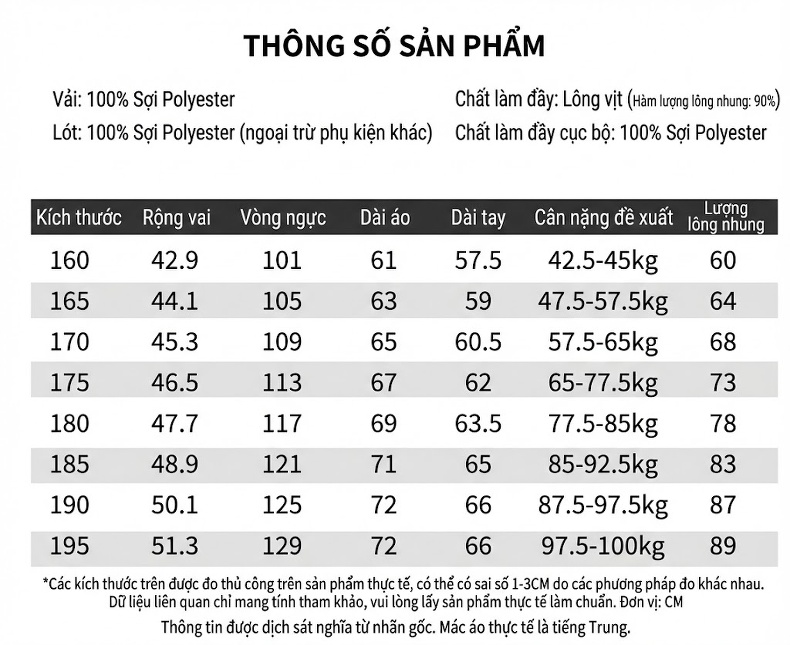 Áo Khoác Phao Nam Có Mũ Trùm Đầu Lót Lông Thu Đông Dáng Ôm Màu Đen, Xám chi tiết 1