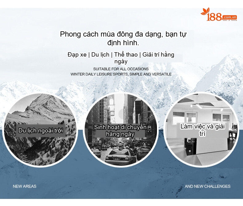 Áo Khoác Phao Nam Cotton Mỏng Nhẹ Giữ Ấm Cổ Trụ Màu Đen, Trắng, Xám, Xanh... chi tiết 16