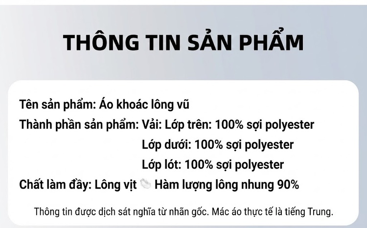 Áo Khoác Phao Nam Dáng Dài Cổ Bẻ Lót Lông Vũ Tháo Rời Ấm Áp Phong Cách Doanh Nhân chi tiết 10