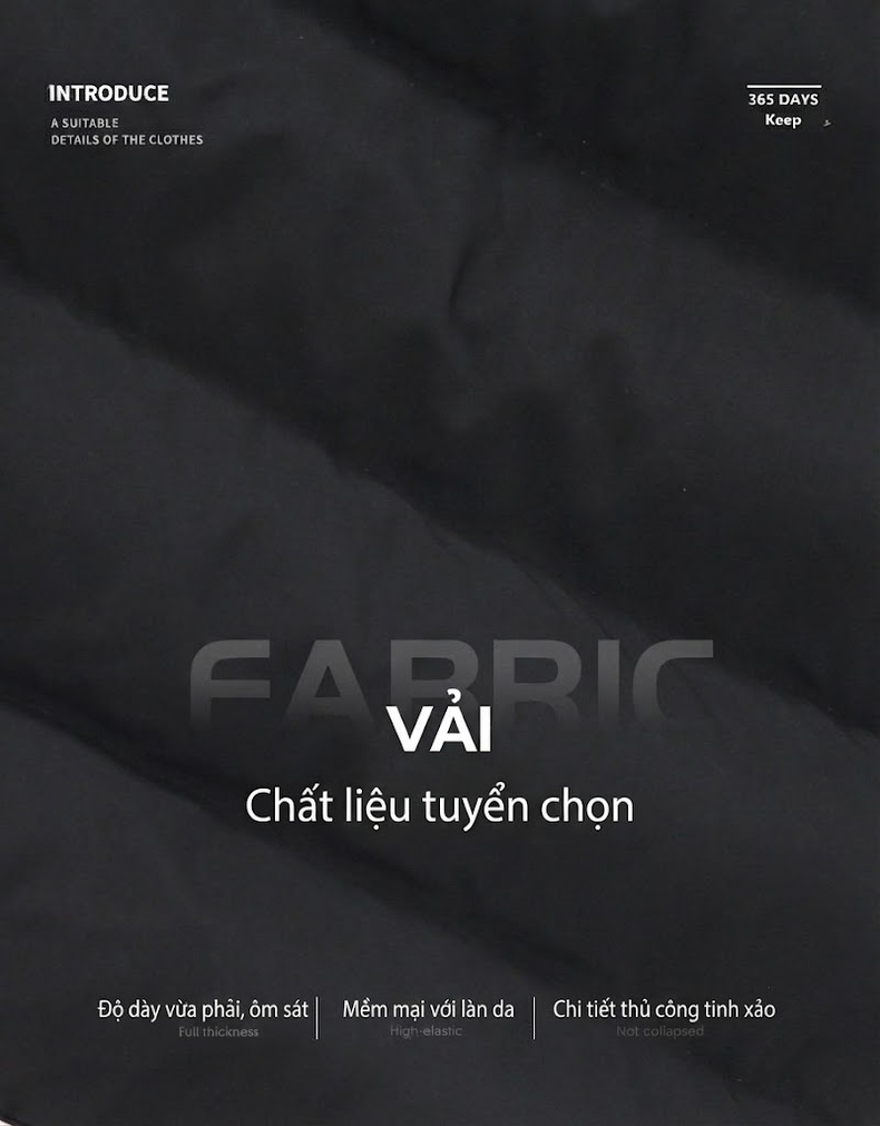 Áo Khoác Phao Nam Dáng Dài Cotton Lót Lông Dày Dặn Có Mũ Trùm Màu Đen, Xám, Xanh Rêu... chi tiết 8