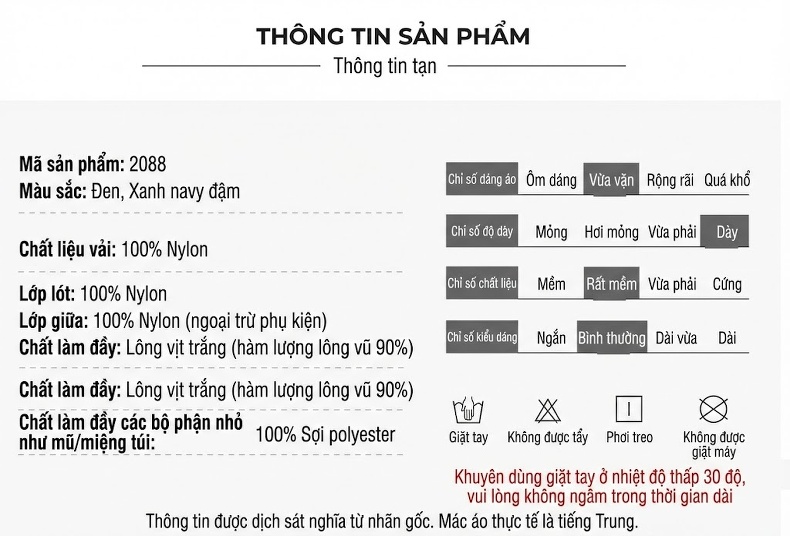 Áo Khoác Phao Nam Dáng Ngắn Có Mũ Trùm Đầu Dày Dặn Giữ Ấm Phong Cách Thời Trang Màu Đen chi tiết 32