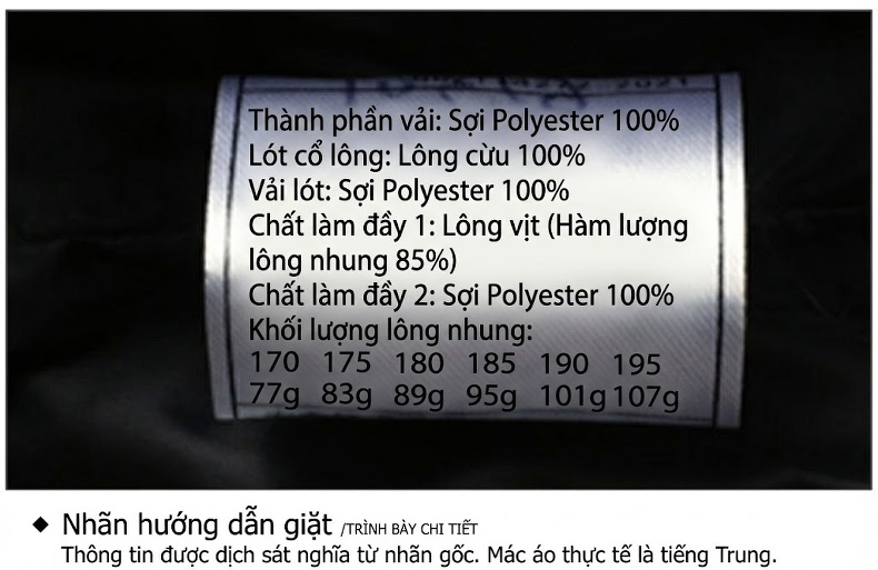 Áo Khoác Phao Nam Lông Vũ Cổ Lông Cừu Có Thể Tháo Rời Giữ Ấm Màu Đen, Nâu, Xám chi tiết 36