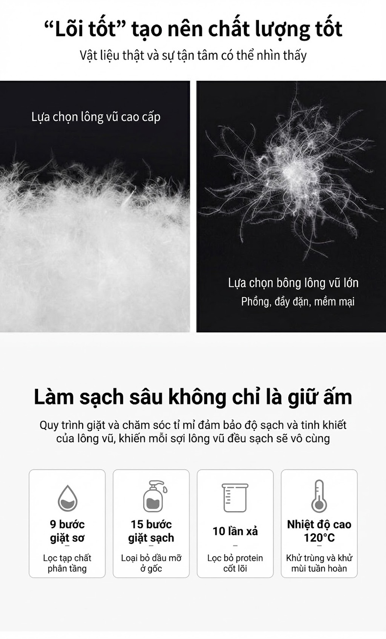 Áo Khoác Phao Nam Lông Vũ Cổ Lông Cừu Có Thể Tháo Rời Giữ Ấm Màu Đen, Nâu, Xám chi tiết 6