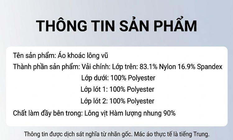 Áo Khoác Phao Nam Lông Vũ Vịt Trắng Dày Dặn Có Mũ Trùm Đầu Màu Xanh Navy, Xám chi tiết 11