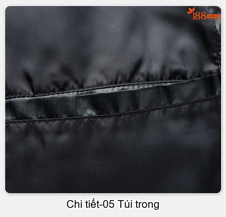 Áo Khoác Phao Nam Lót Lông Cừu Cổ Bẻ Chống Gió Giữ Ấm Chống Thấm Nước Màu Đen chi tiết 27