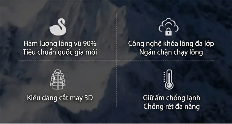 Áo Khoác Phao Nam Lót Lông Cừu Cổ Bẻ Chống Gió Giữ Ấm Chống Thấm Nước Màu Đen chi tiết 3