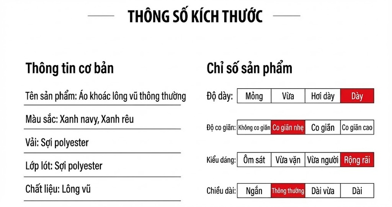 Áo Khoác Phao Nam Lót Lông Vũ Dày Dặn Ấm Áp Phong Cách Doanh Nhân Màu Xanh Đen chi tiết 7